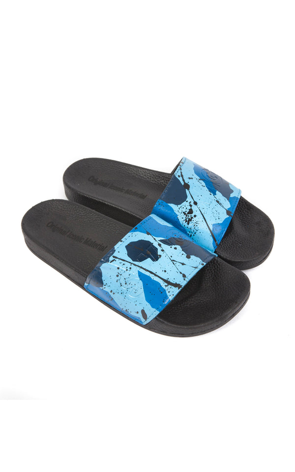 Swag Ldn Iconic Blue Camo Slides